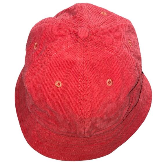 Shiny By Nature Red Corduroy Bucket Hat - Picture 2 of 6